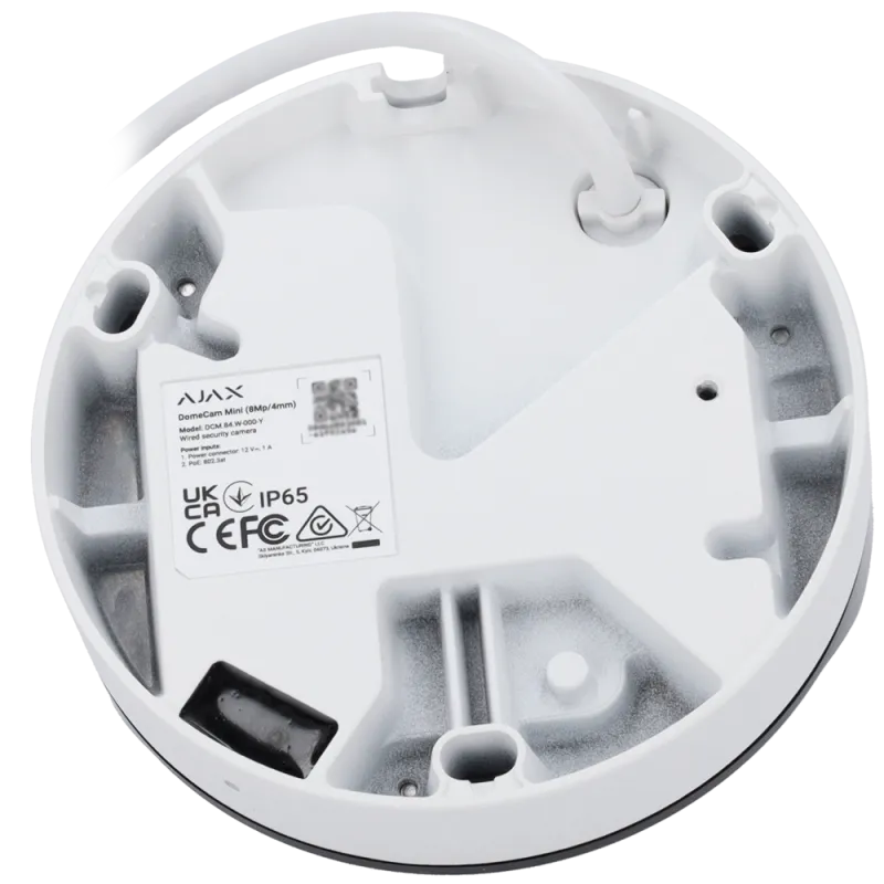 Caméra Ajax DomeCam Mini IP 8MP objectif 2.8mm