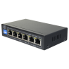Switch PoE 4 ports PoE + 2 Uplink RJ45 Jusqu'à 60W