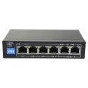 Switch PoE 4 ports PoE + 2 Uplink RJ45 Jusqu'à 60W