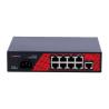 Switch PoE 8 ports PoE + 1 Uplink RJ45 Jusqu'à 120W