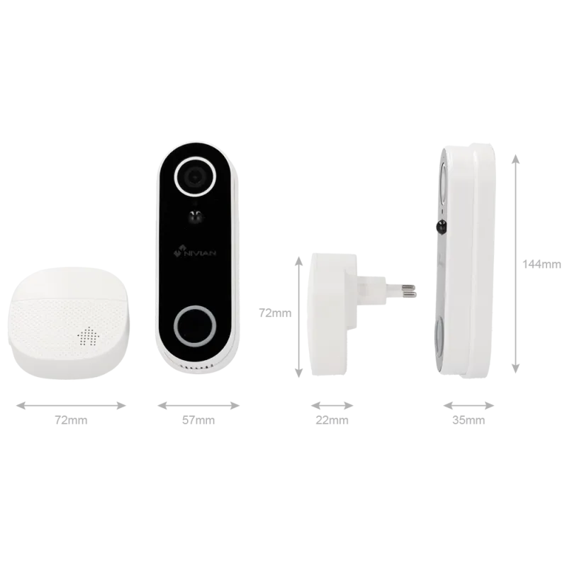 Sonnette intelligente 2MP sans fil - Nivian
