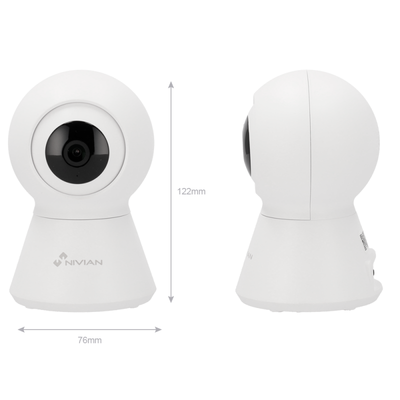 Caméra intelligente motorisée Nivian 2.5K 4MP