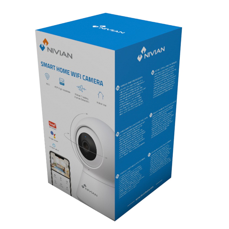 Caméra intelligente motorisée Nivian 2.5K 4MP