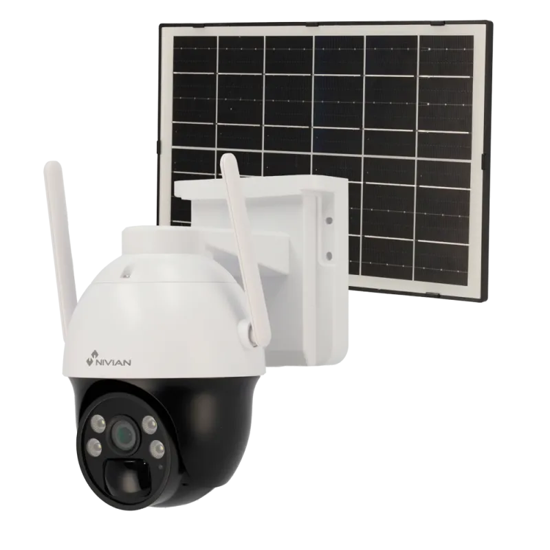 Caméra PT 4G, avec batterie et panneau solaire - Nivian