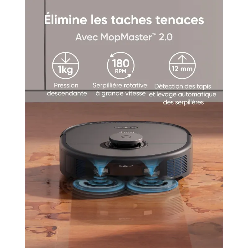 Aspirateur Robot EUFY 8 000 Pa avec Station de Lavage Automatique et Autovidage