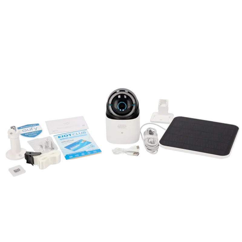 Caméra 4G LTE / Wi-Fi 4K | Full Night color - Eufy, avec batterie et panneau solaire