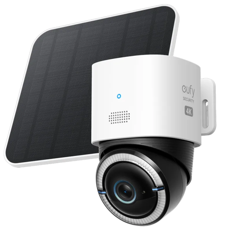 Caméra 4G LTE / Wi-Fi 4K | Full Night color - Eufy, avec batterie et panneau solaire