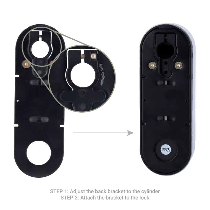 Yale Linus L2 Serrure de porte intelligente argent Compatible Ajax