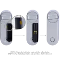 Yale Linus L2 Serrure de porte intelligente argent Compatible Ajax