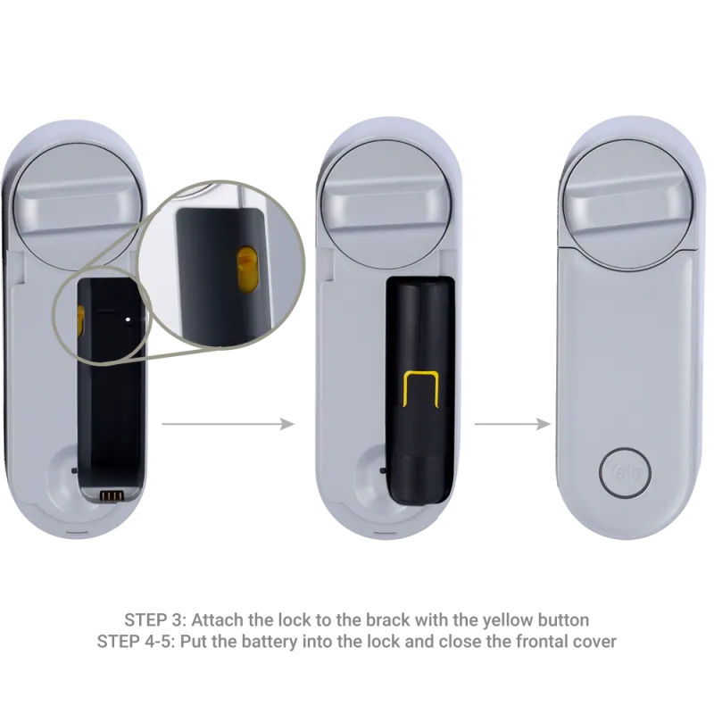 Yale Linus L2 Serrure de porte intelligente argent Compatible Ajax