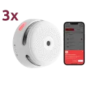Pack 3 Détecteurs de Fumée Photoélectrique X-Sense XS01-M - Sécurité Compacte et Intelligente