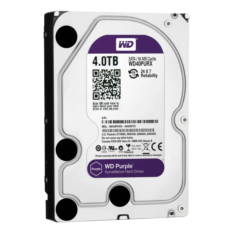Disque Dur 4TB - Western Digital - Spéciale Vidéo-Surveillance