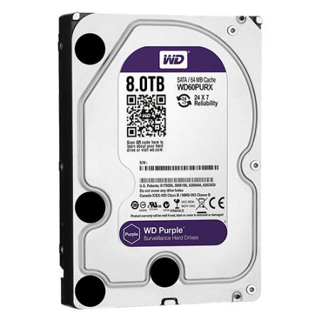 Disque Dur 8TB - Western Digital - Spéciale Vidéo-Surveillance