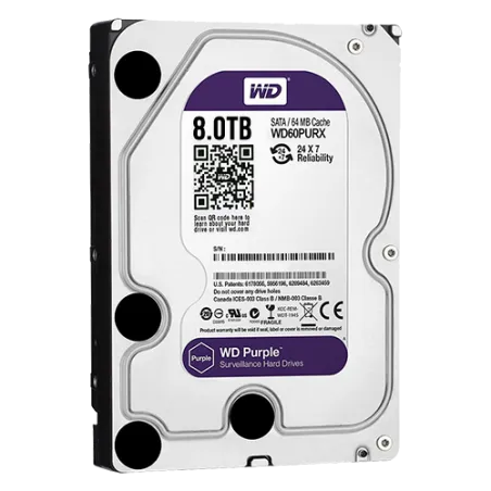 Disque Dur 8TB - Western Digital - Spéciale Vidéo-Surveillance