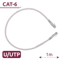 Câble UTP Ethernet Connecteurs RJ45 Catégorie 6 1 m