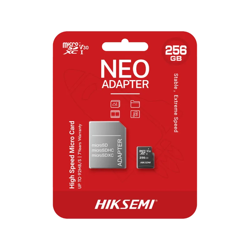 Carte microSD Uniview 256 Go pour caméra de surveillance