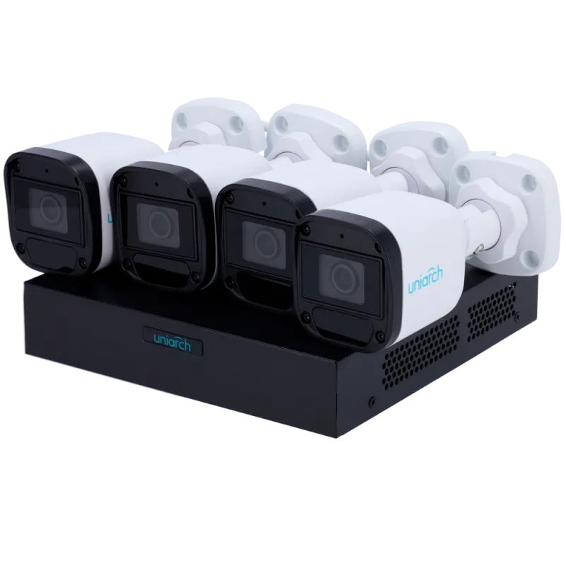 Kit de Vidéosurveillance Uniarch - 4 Cam Bullet + NVR