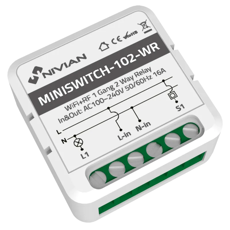 Relais intelligent WIFI 1 ligne - Nivian