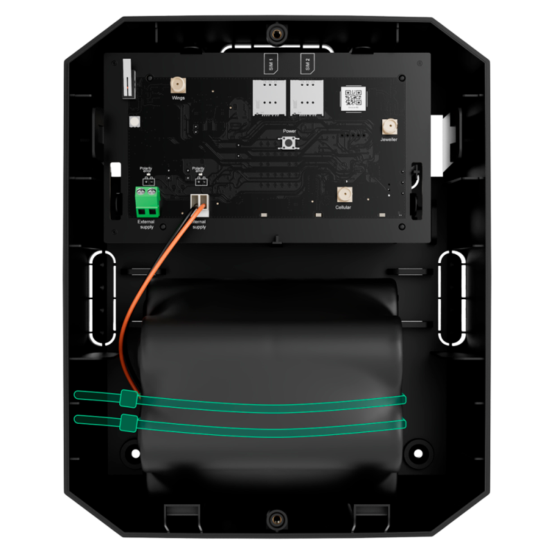 Batterie interne non rechargeable  Capacité 95 Ah pour AJAX HUB BP
