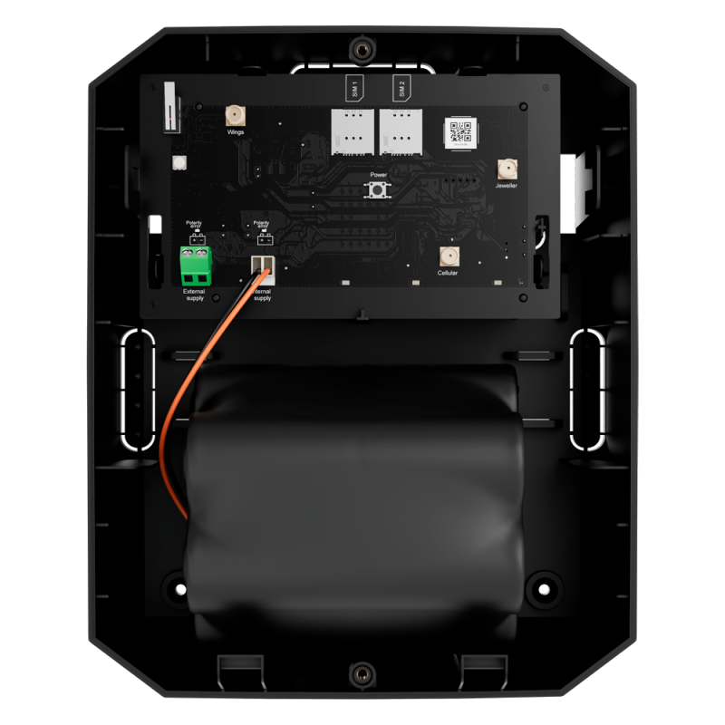 KIT AJAX Hub-BP 100% Autonome - HUB + BATT + SIM M2M 12 Mois