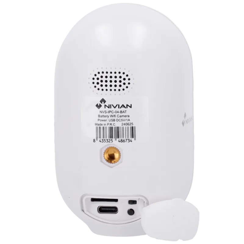 Caméra intelligente Nivian 3MP 2K - Wifi sur Batterie