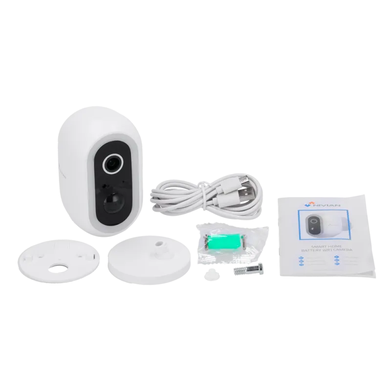 Caméra intelligente Nivian 3MP 2K - Wifi sur Batterie