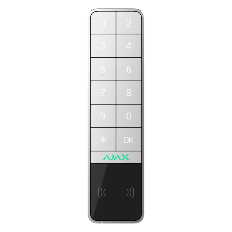 Clavier Blanc extérieur étanche Ajax sans fil – KeyPad Outdoor Jeweller -AJ-KEYPADOUTDOOR-W