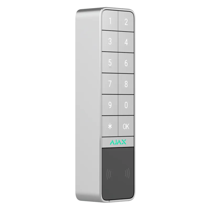 Clavier Blanc extérieur étanche Ajax sans fil – KeyPad Outdoor Jeweller -AJ-KEYPADOUTDOOR-W
