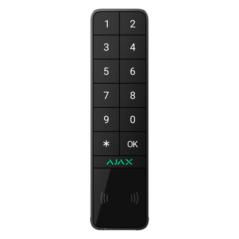 Clavier Noir extérieur étanche Ajax sans fil – KeyPad Outdoor Jeweller -AJ-KEYPADOUTDOOR-B