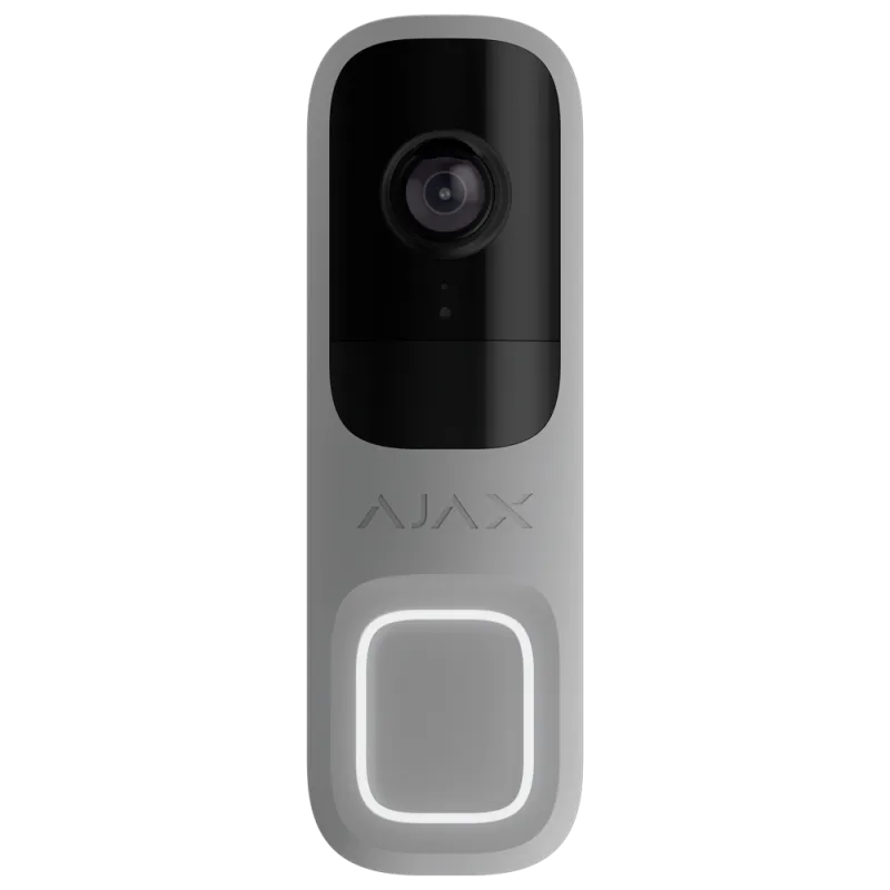 Ajax DoorBell Sonnette vidéo 4 MP avec IA intégrée - Graphite