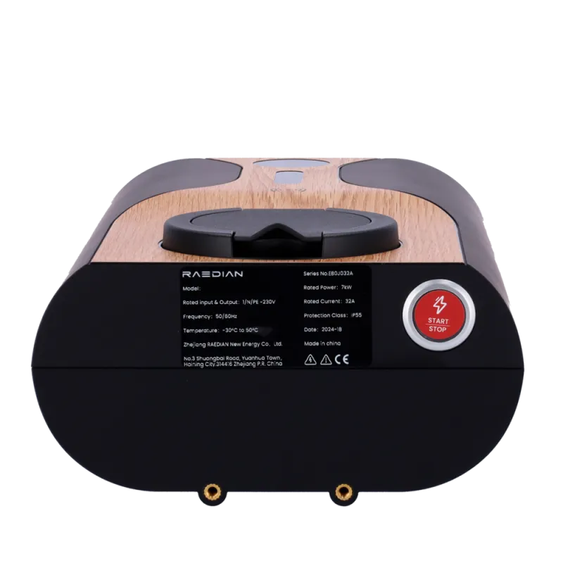 Chargeur portable Raedian NORA 22 kW triphasé pour véhicule électrique