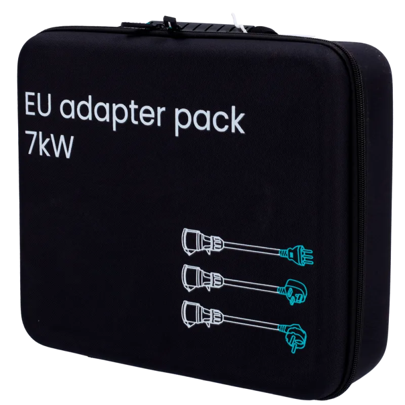 Kit chargeur portable Raedian NORA 7,4 kW avec adaptateurs de prises européennes