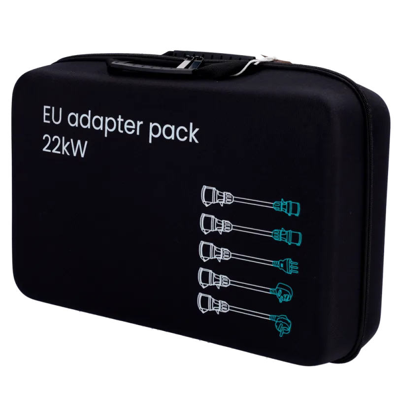 Kit chargeur portable Raedian NORA 22 kW avec adaptateurs de prises européennes