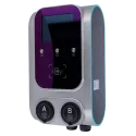 Borne de recharge double Raedian GEMINI 2 x 22 kW - RFID et compteur MID