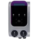 Borne de recharge double Raedian GEMINI 2 x 22 kW - RFID et compteur MID