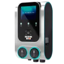 Borne de recharge double Raedian GEMINI 2 x 22 kW - paiement sans contact Nayax