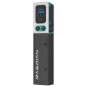 Borne de recharge double Raedian GEMINI 2 x 22 kW - RFID et compteur MID - avec poteau et protections