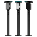 Socle double avec toit pour bornes Raedian NEO, NEX et NORA