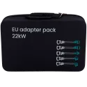 Pack d’adaptateurs de prises européennes pour chargeur Raedian NORA 22 kW