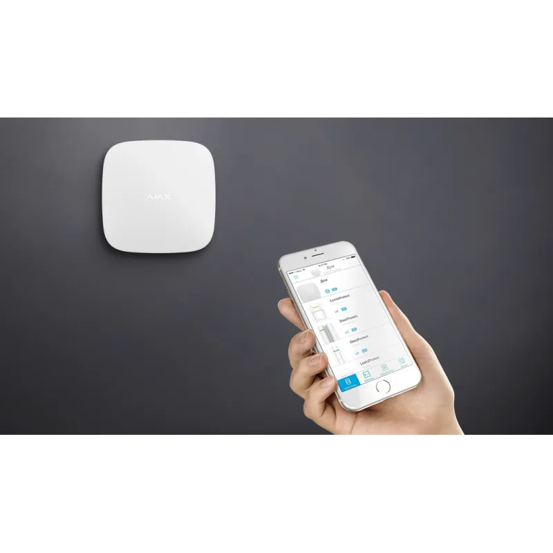 Alarme Ajax : Centrale HUB 2 (4G) - GSM/4G/IP