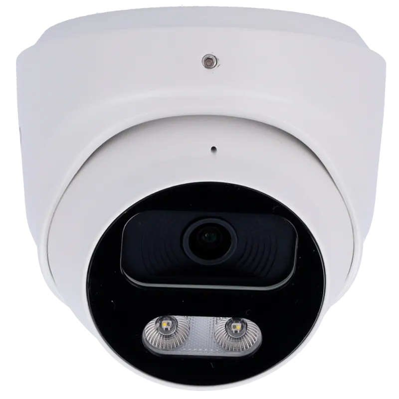 Caméra IP Turret Easy-P 8 MP - objectif fixe 2,8 mm - double éclairage - PoE avec IA - EP-IPT220A-8-DL