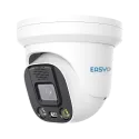 Caméra IP Turret Easy-P 8 MP - objectif fixe 2,8 mm - double éclairage - PoE - dissuasion active - EP-IPT221A-8-SL