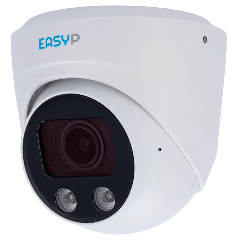 Caméra IP Turret Easy-P 8 MP - objectif motorisé 2,7-13,5 mm - double éclairage - PoE avec IA - EP-IPT230ZA-8-DL