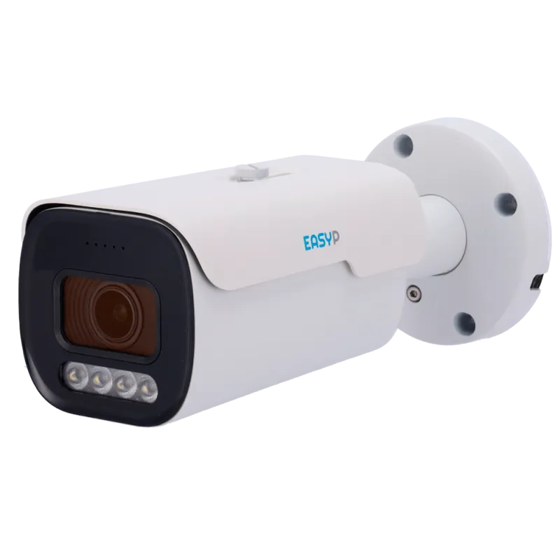 Caméra IP Bullet Easy-P 8 MP - objectif motorisé 2,7-13,5 mm - double éclairage - PoE avec IA - EP-IPB130ZA-8-DL
