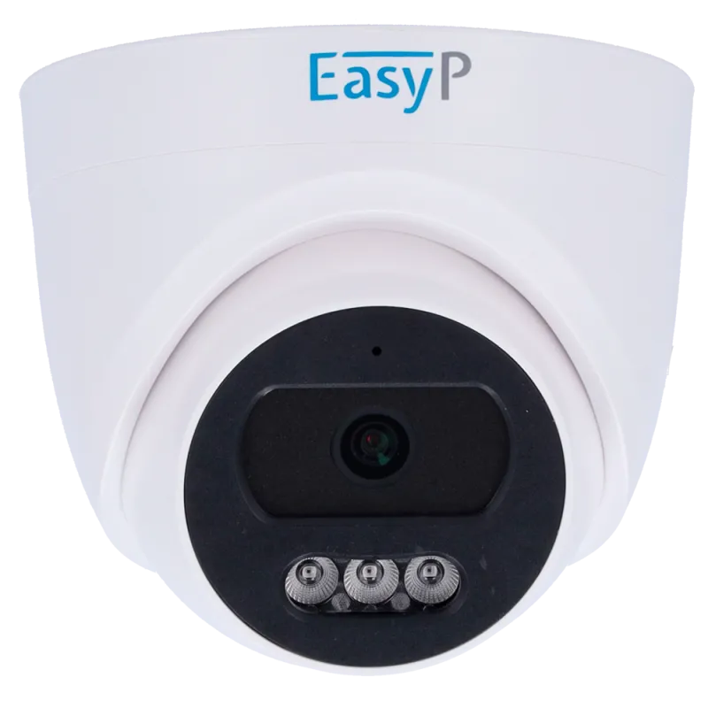Caméra IP Turret Easy-P 2 MP - objectif fixe 4 mm - IR 25 m - PoE avec IA - EP-IPT210A-2-0400