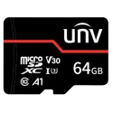 Carte mémoire microSD Uniview 64 Go pour caméras - spéciale vidéosurveillance