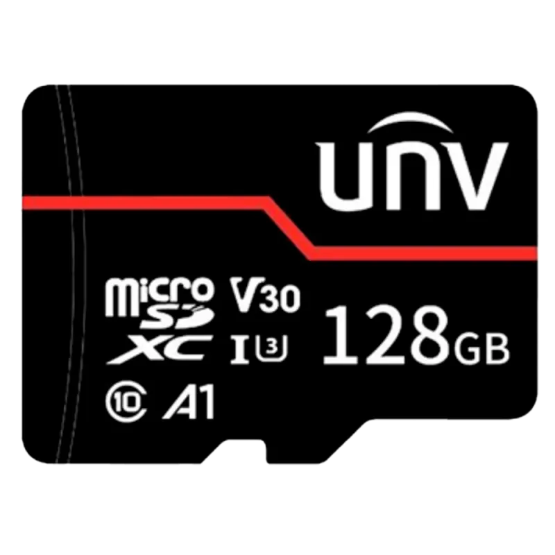 Carte mémoire microSD Uniview 128 Go pour caméras - spéciale vidéosurveillance