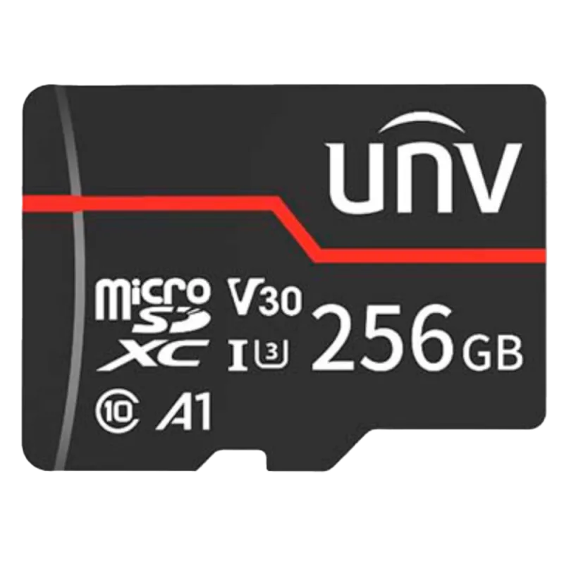 Carte mémoire microSD Uniview 256 Go pour caméras - spéciale vidéosurveillance