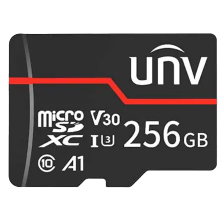 Carte mémoire microSD Uniview 256 Go pour caméras - spéciale vidéosurveillance