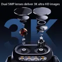 Caméra Wi-Fi 6 motorisée Imou Cruiser Z 5 MP - double objectif avec zoom